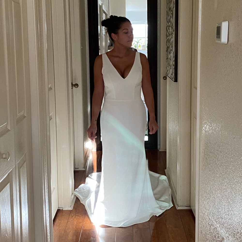 Fit and flare wedding dress brand new